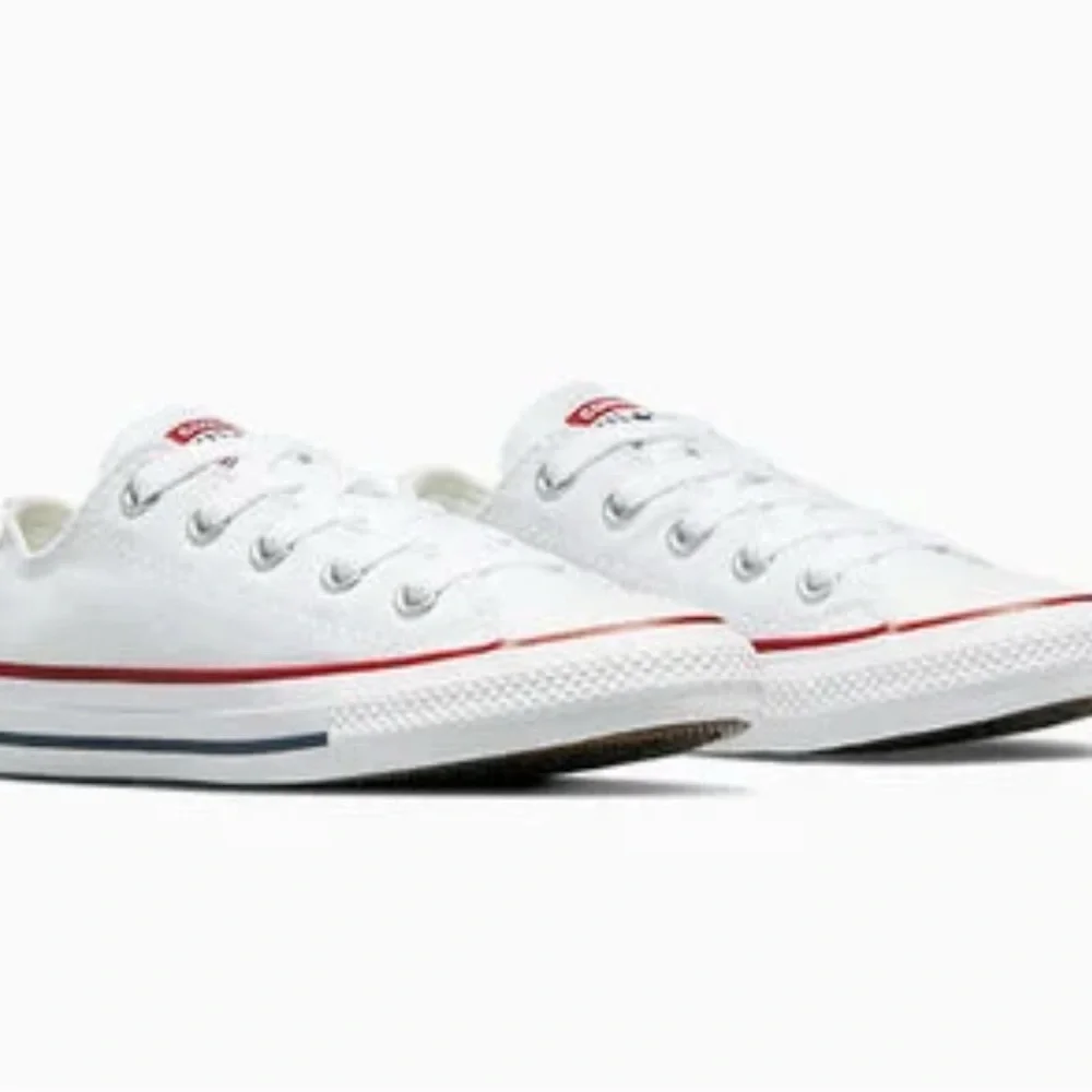 Converse Kids White and Red Sneakers